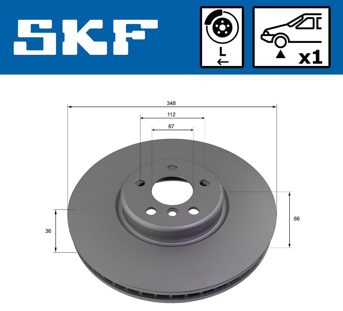 Disques de frein SKF VKBD 81267 V1