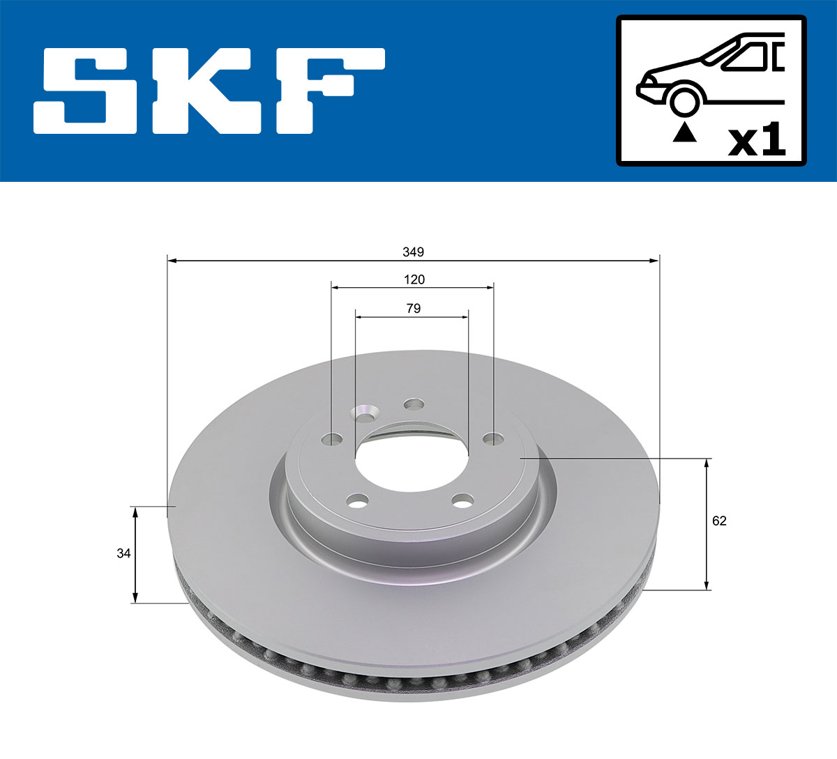 Disques de frein SKF VKBD 81273 V1