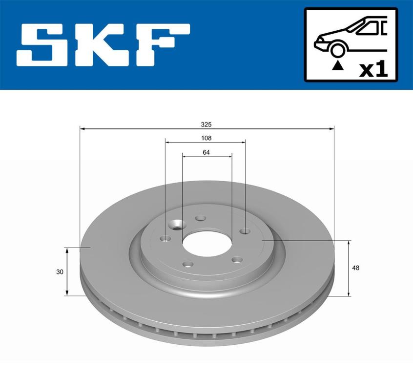 Discos de travão SKF ref. VKBD 81274 V1
