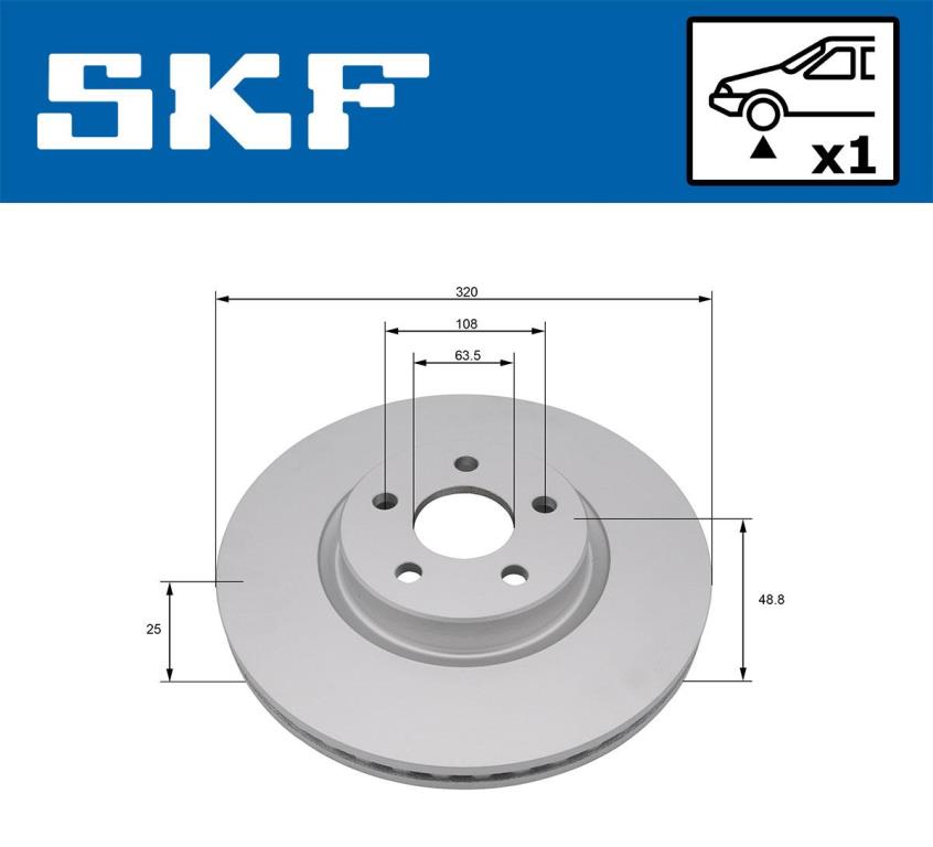 Disques de frein SKF ref. VKBD 81277 V1