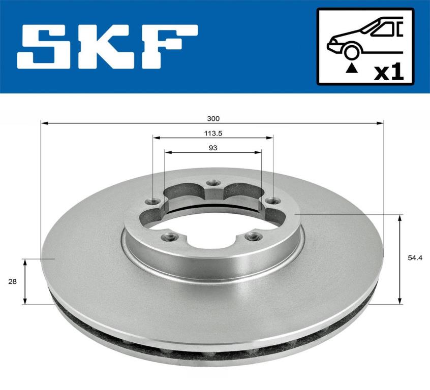 Discos de travão SKF ref. VKBD 81286 V1