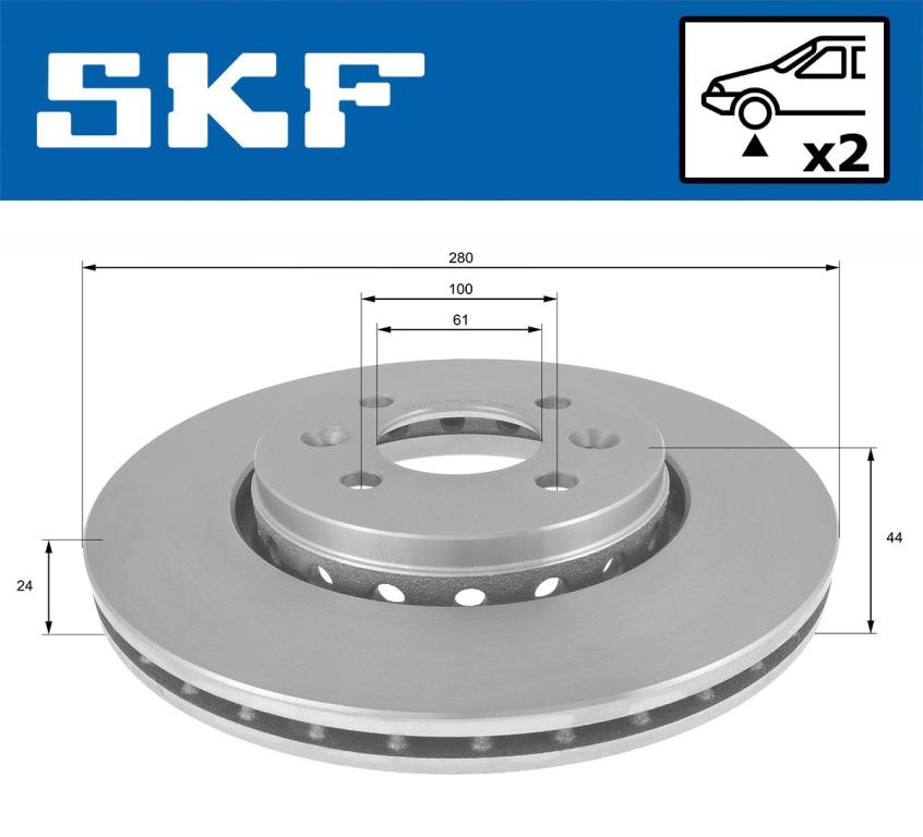 Disques de frein SKF VKBD 81321 V2