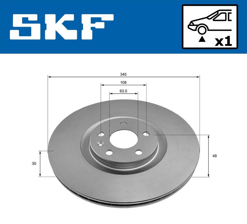 Disques de frein SKF VKBD 81327 V1