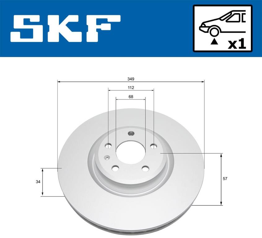 Disques de frein SKF VKBD 81330 V1