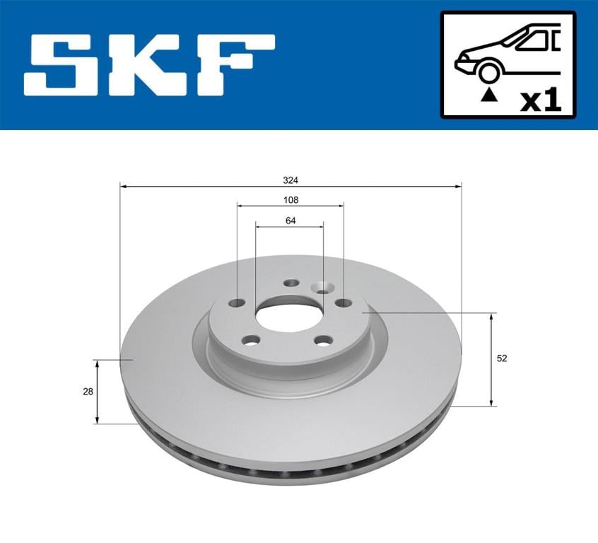 Discos de travão SKF ref. VKBD 81335 V1