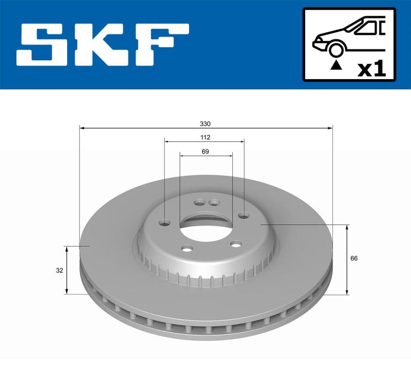 Disques de frein SKF ref. VKBD 81336 V1