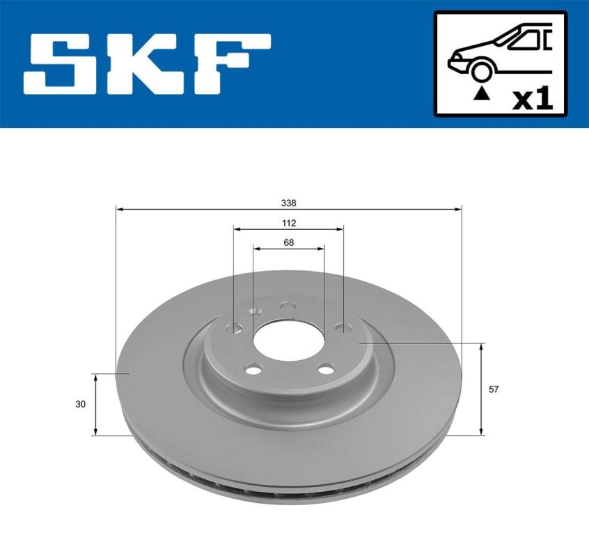 Disques de frein SKF VKBD 81338 V1