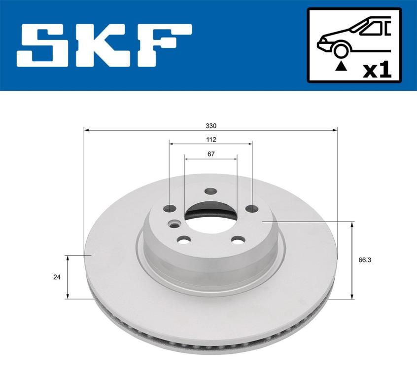 Disques de frein SKF ref. VKBD 81348 V1