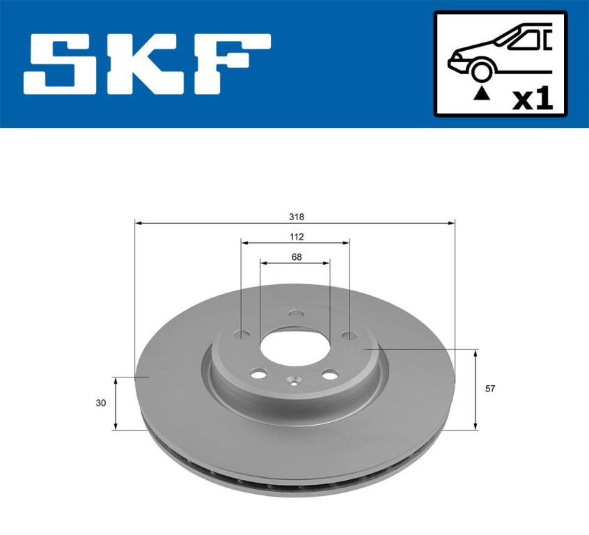 Disques de frein SKF VKBD 81349 V1