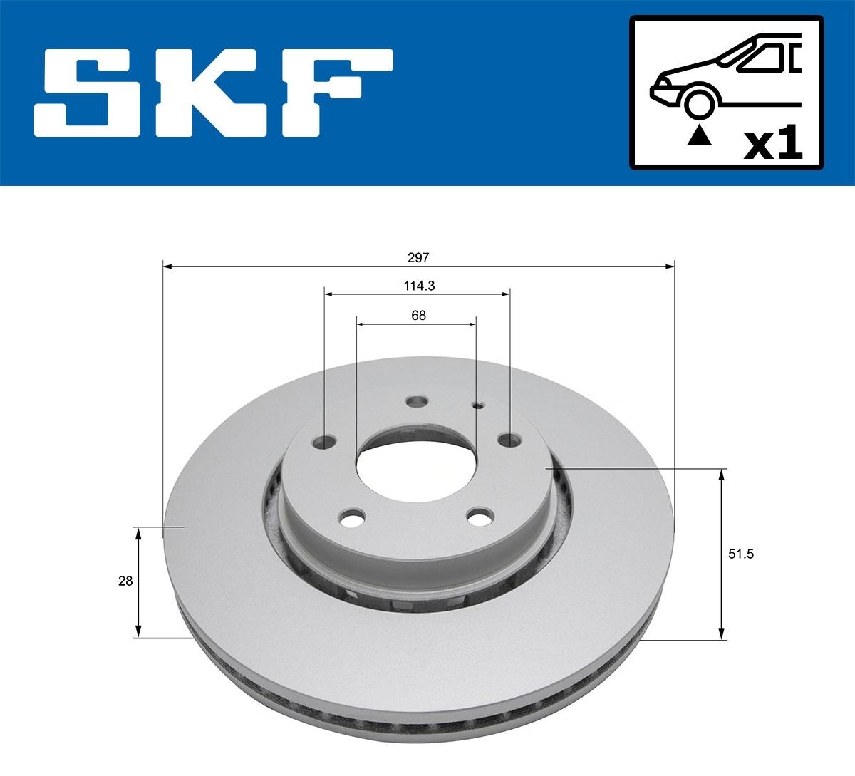 Disques de frein SKF VKBD 81352 V1