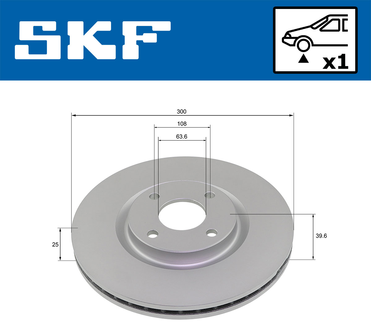 Disques de frein SKF VKBD 81354 V1