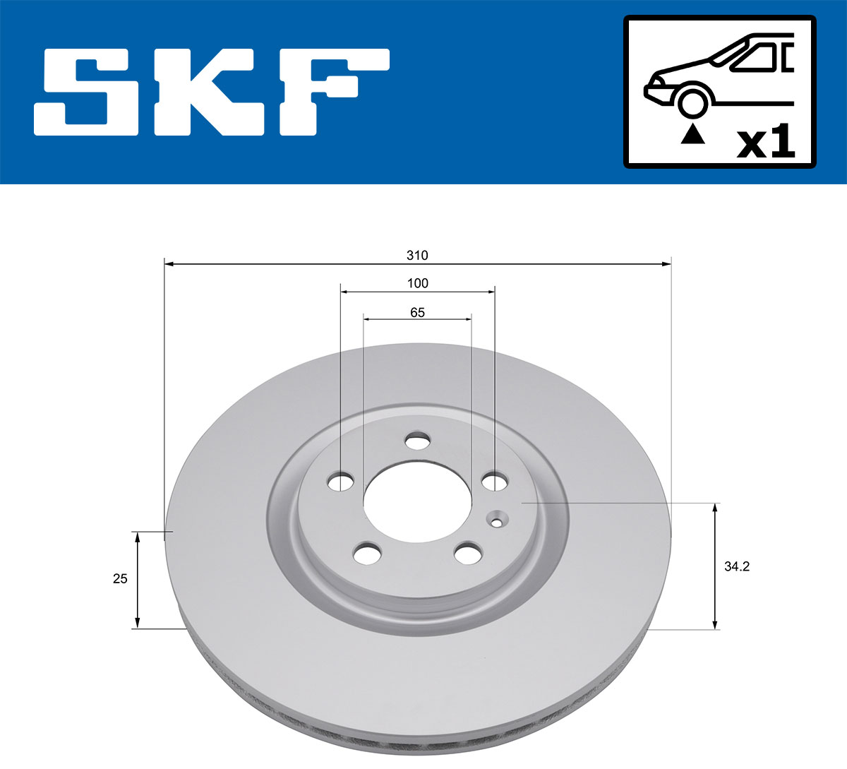 Disques de frein SKF VKBD 81361 V1
