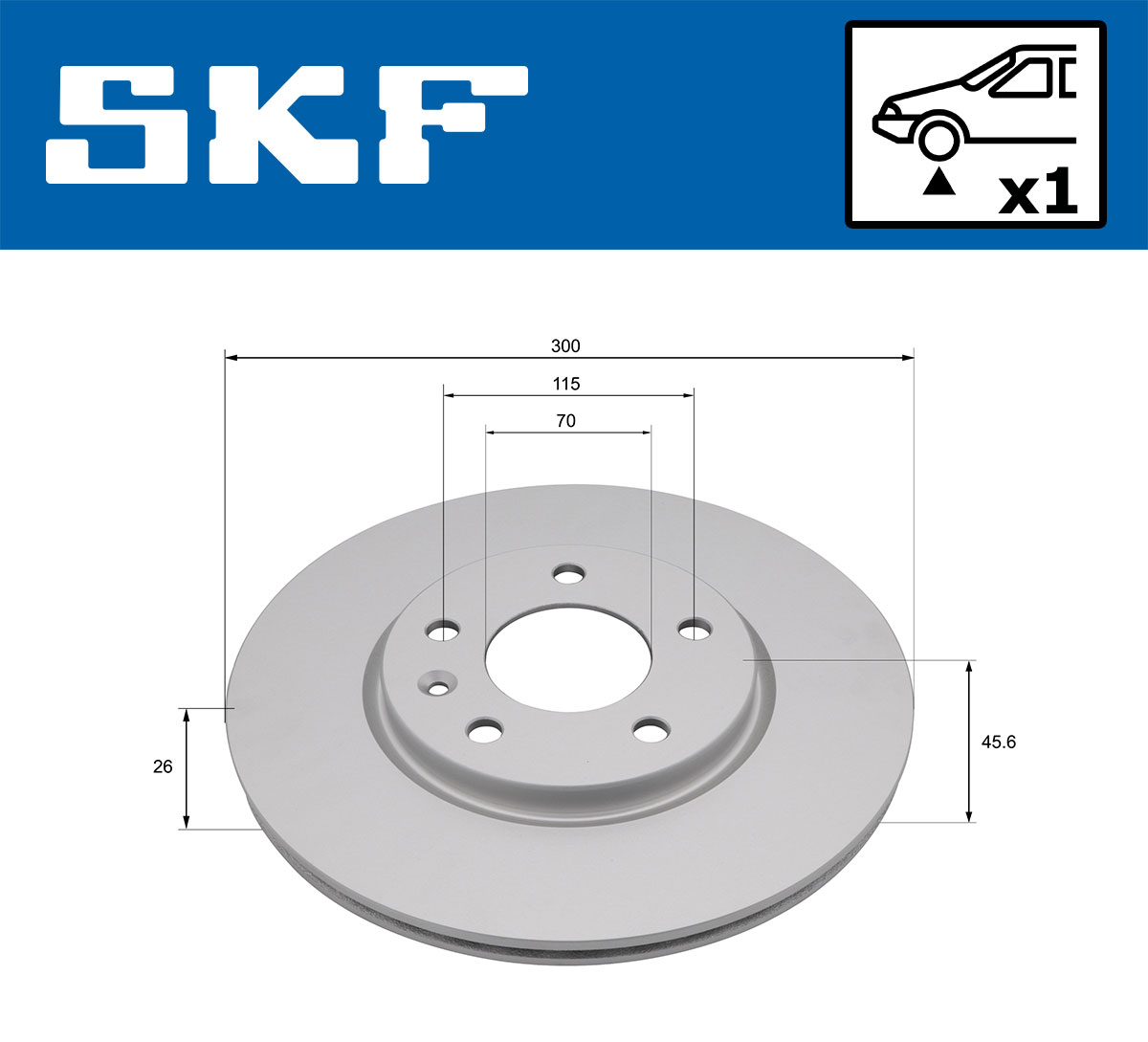 Disques de frein SKF VKBD 81365 V1