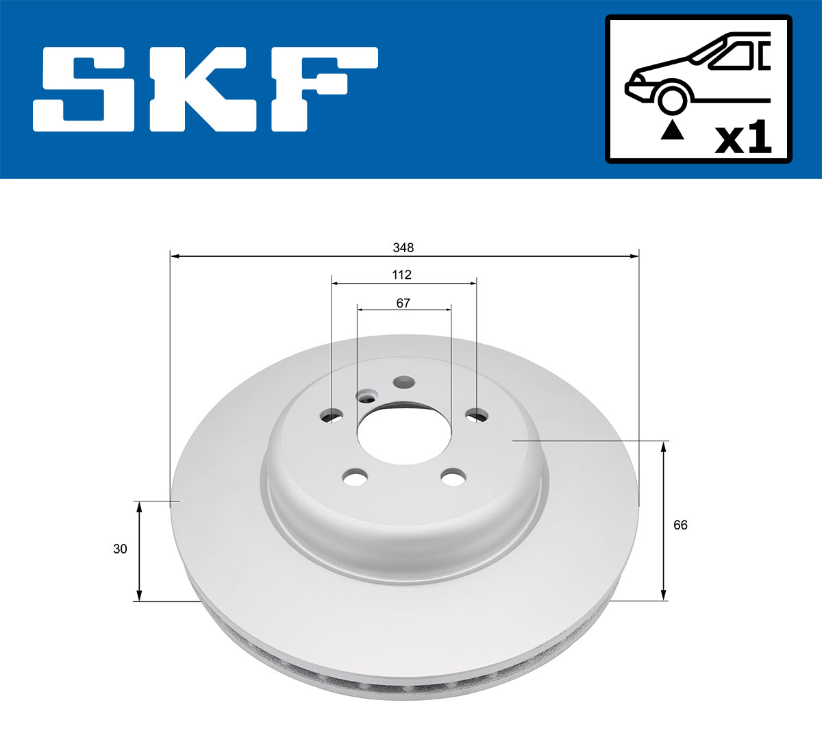 Disques de frein SKF VKBD 81372 V1