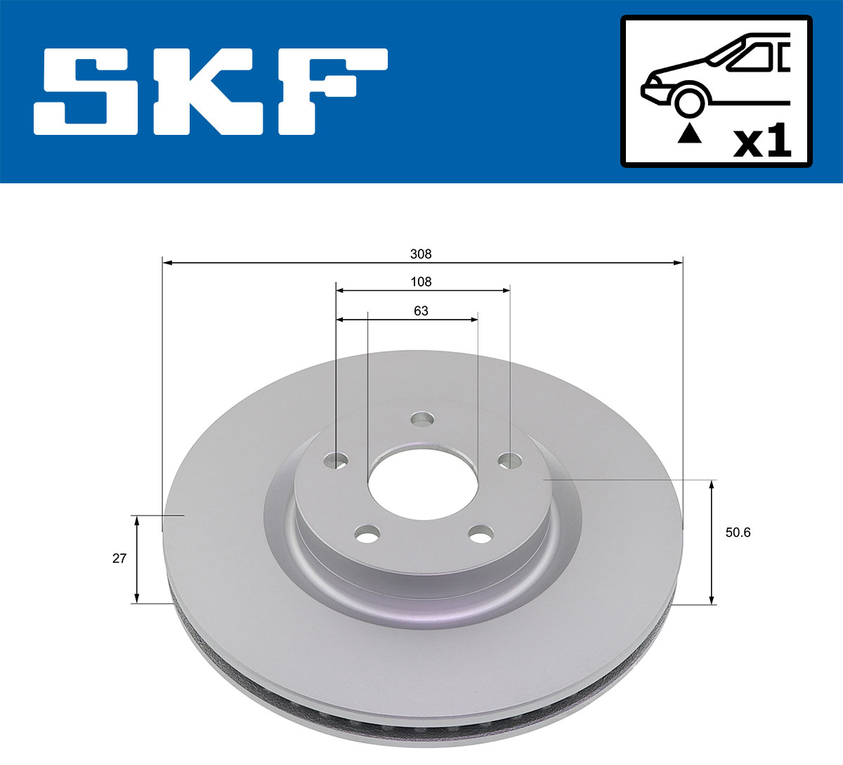 Disques de frein SKF VKBD 81375 V1