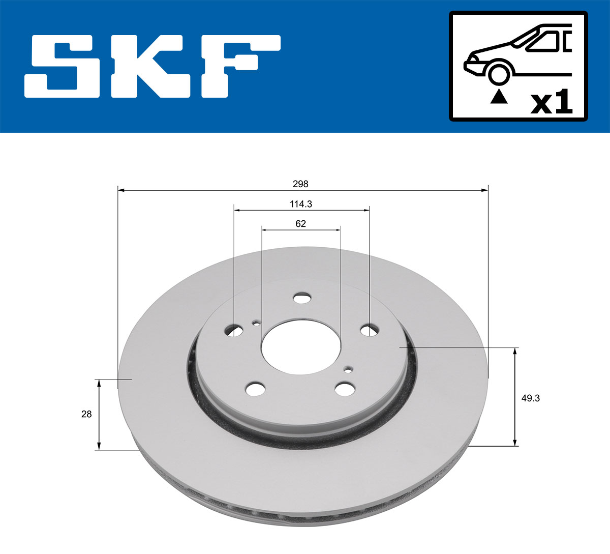 Disques de frein SKF VKBD 81391 V1