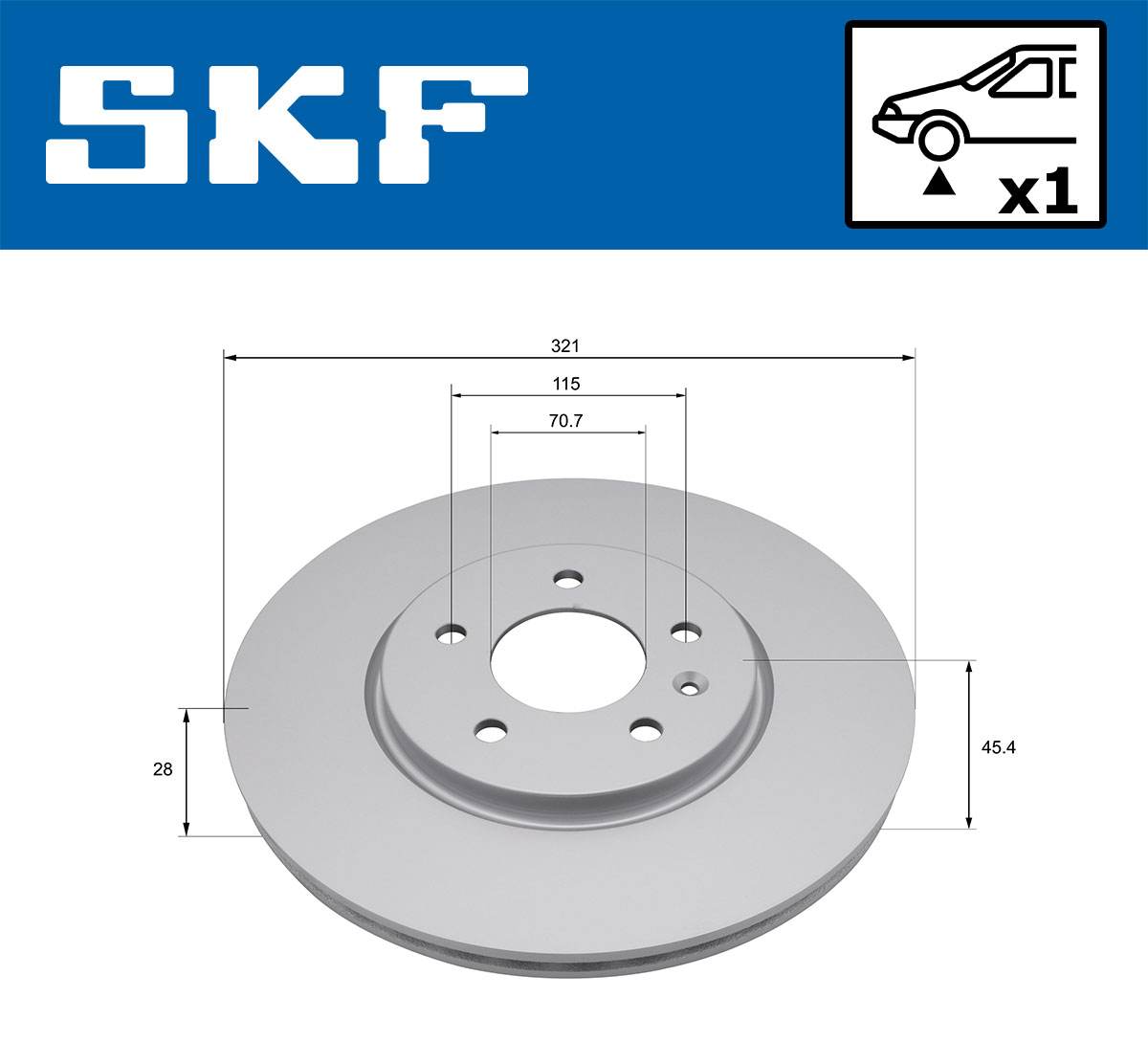 Disques de frein SKF VKBD 81394 V1