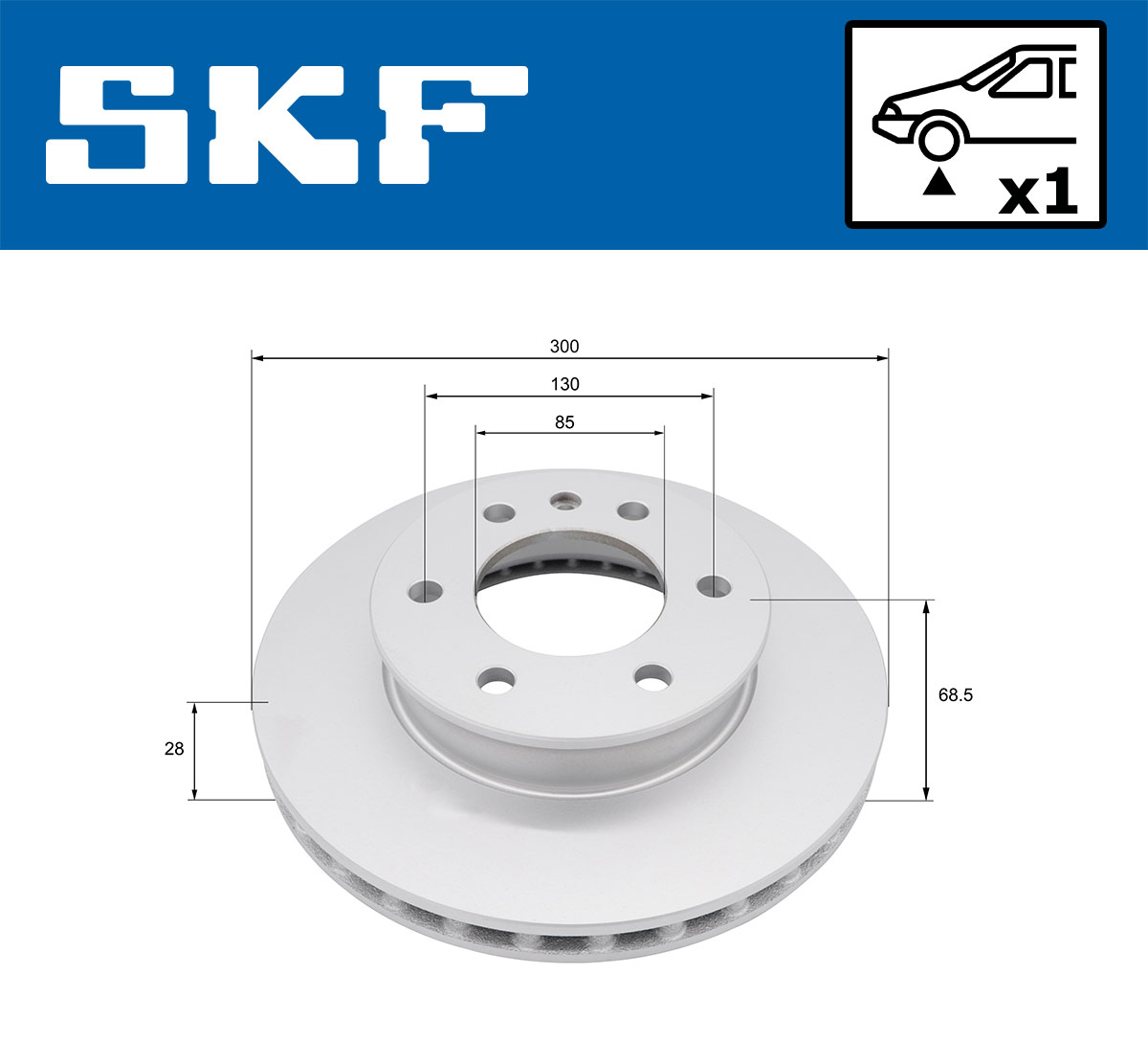 Discos de travão SKF VKBD 81395 V1