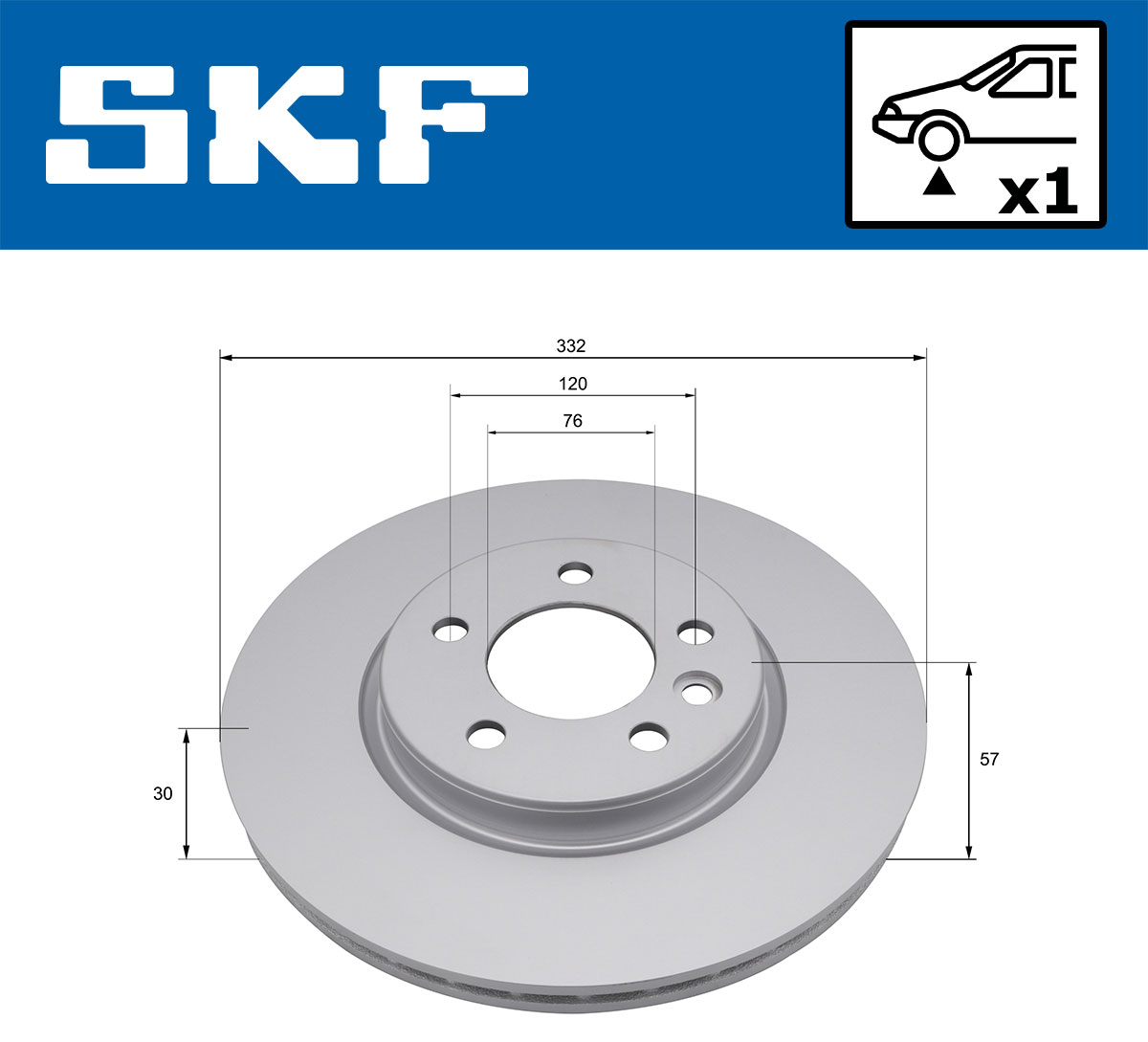 Discos de travão SKF VKBD 81403 V1