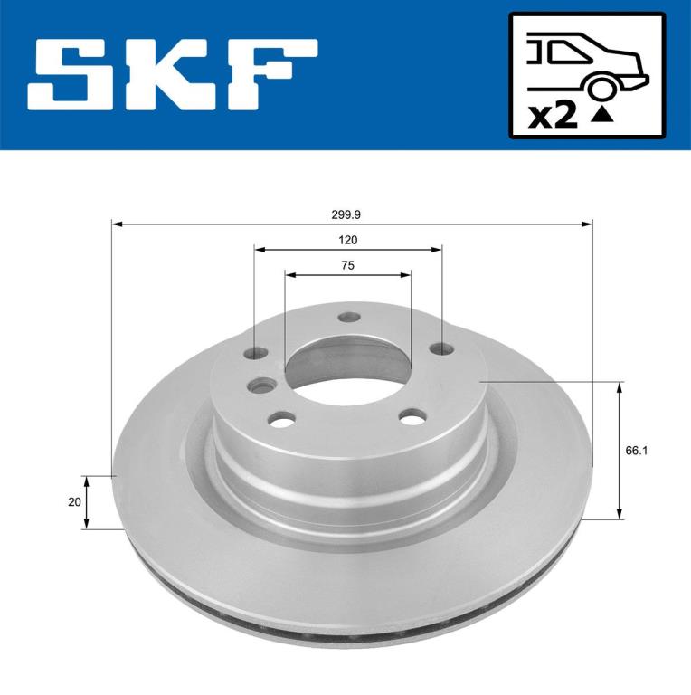 Discos de travão SKF VKBD 90031 V2