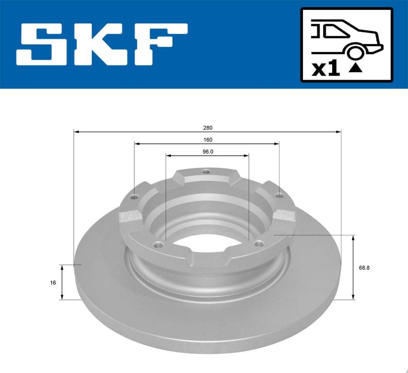 Disques de frein SKF VKBD 90045 S1