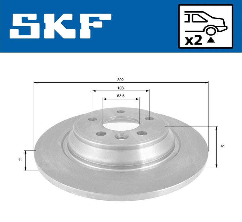 Disques de frein SKF ref. VKBD 90067 S2