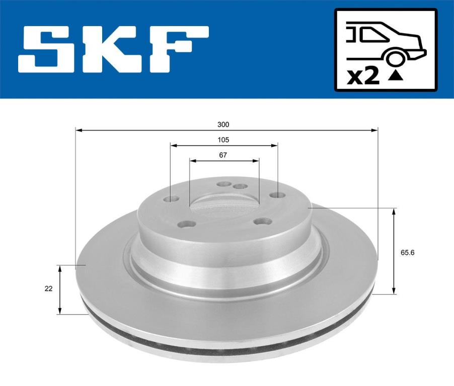 Discos de travão SKF ref. VKBD 90118 V2