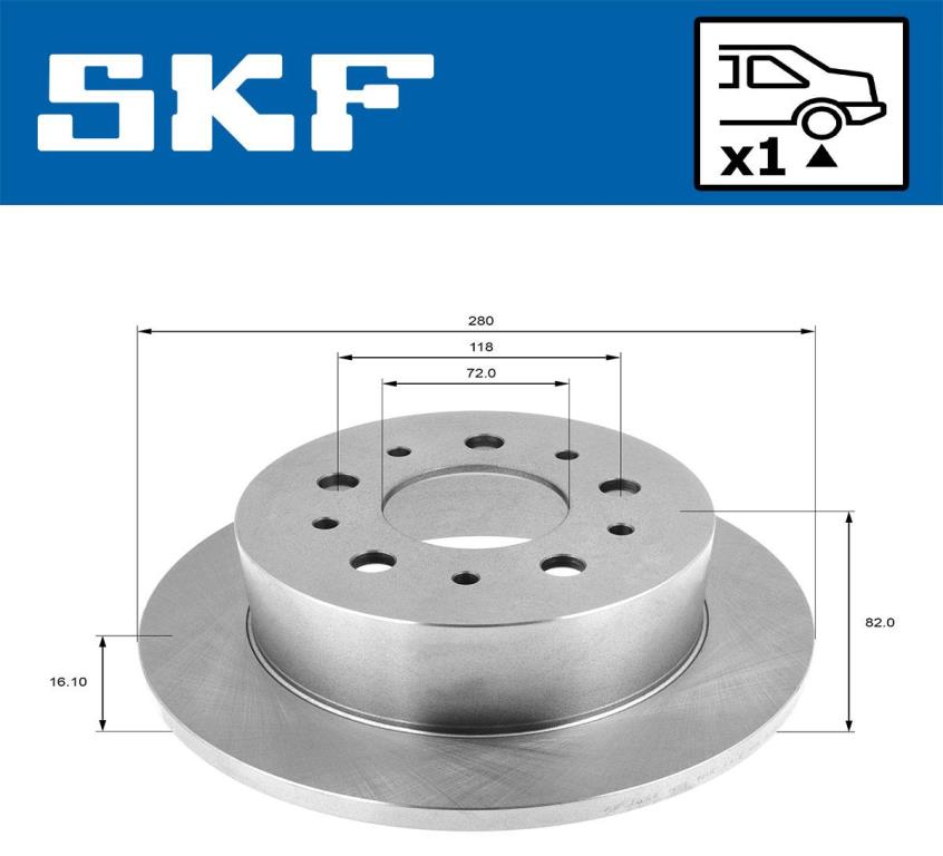 Disques de frein SKF VKBD 90131 S1