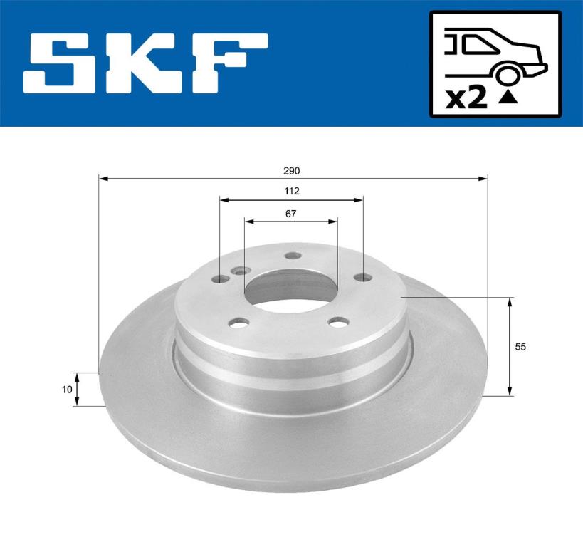 Disques de frein SKF VKBD 90151 S2