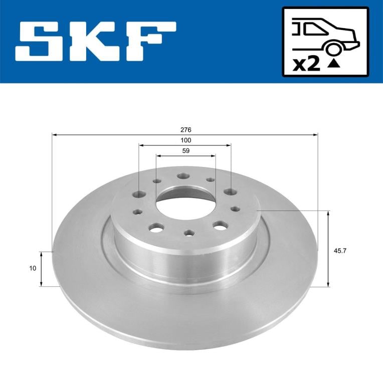 Disques de frein SKF VKBD 90193 S2
