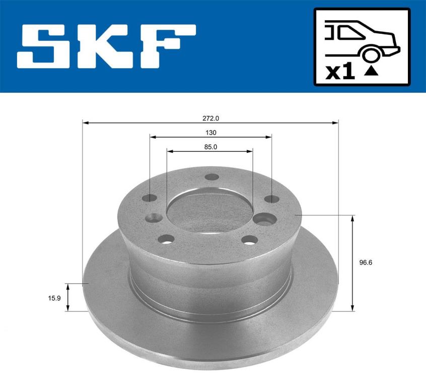 Disques de frein SKF ref. VKBD 90198 S1
