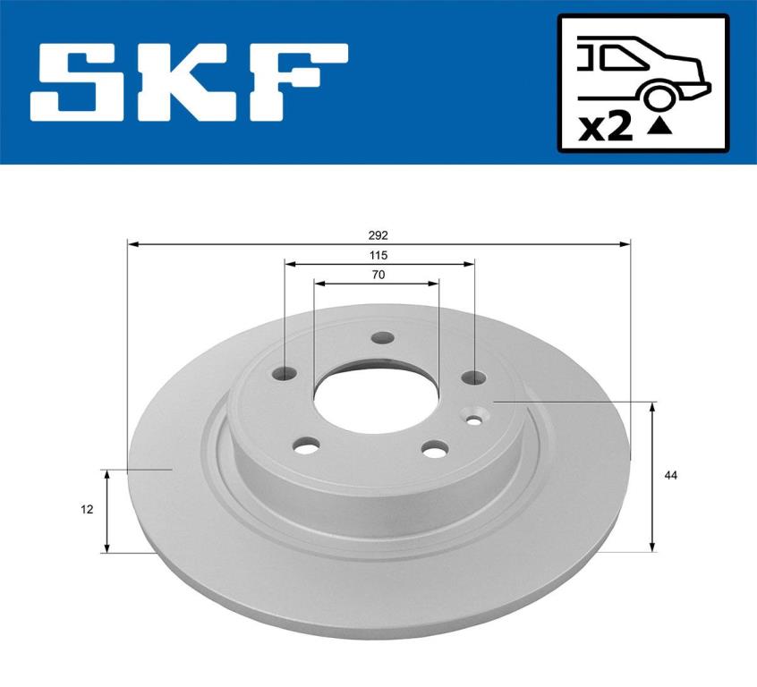 Discos de freno SKF ref. VKBD 90229 S2