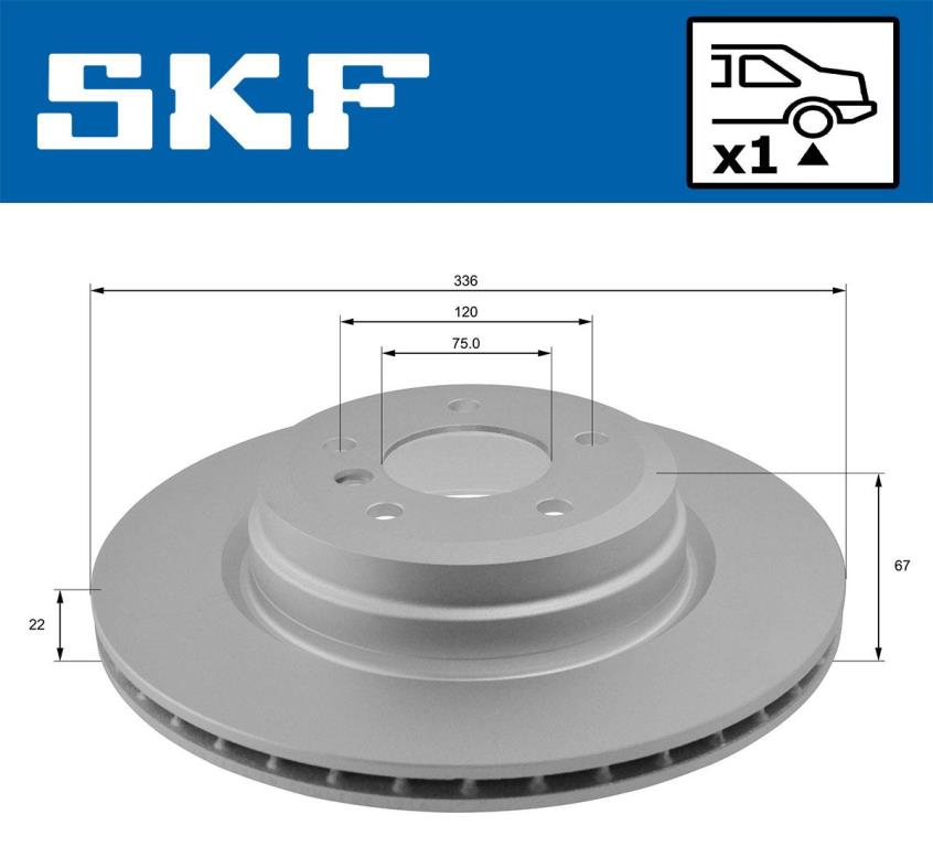 Disques de frein SKF VKBD 90232 V1