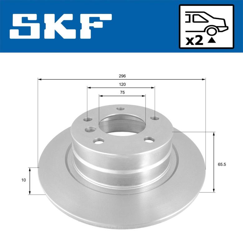 Discos de freno SKF ref. VKBD 90237 S2