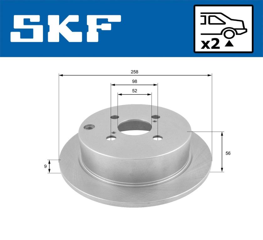 Discos de freno SKF ref. VKBD 90251 S2
