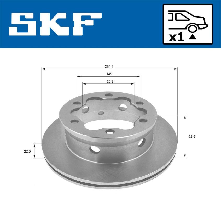 Discos de travão SKF ref. VKBD 90252 V1