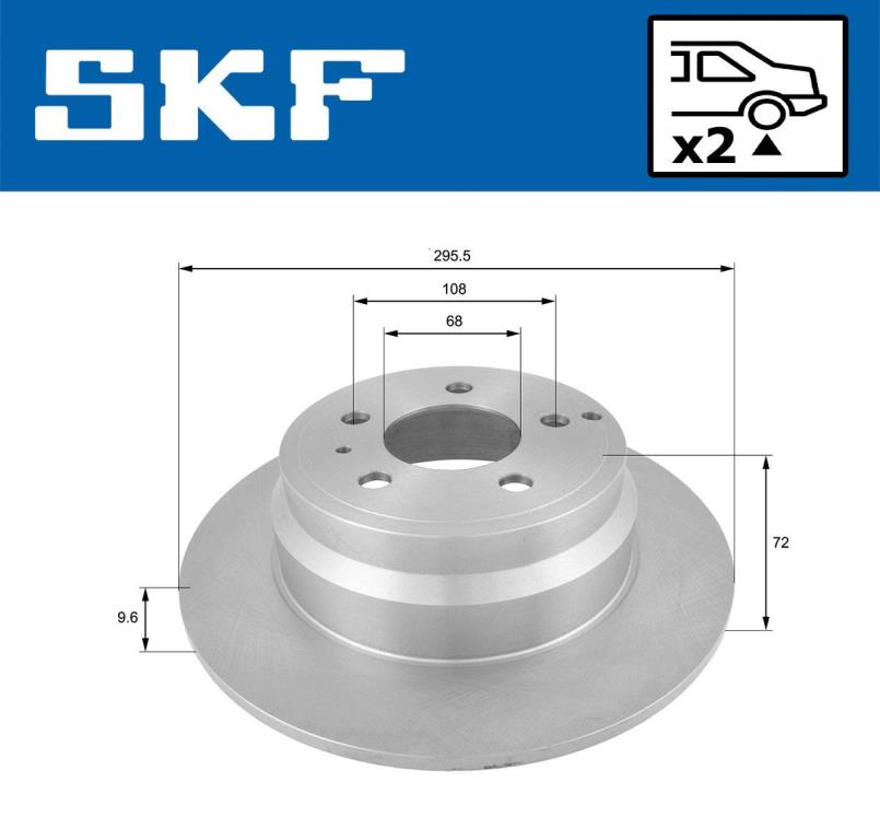Disques de frein SKF VKBD 90291 S2