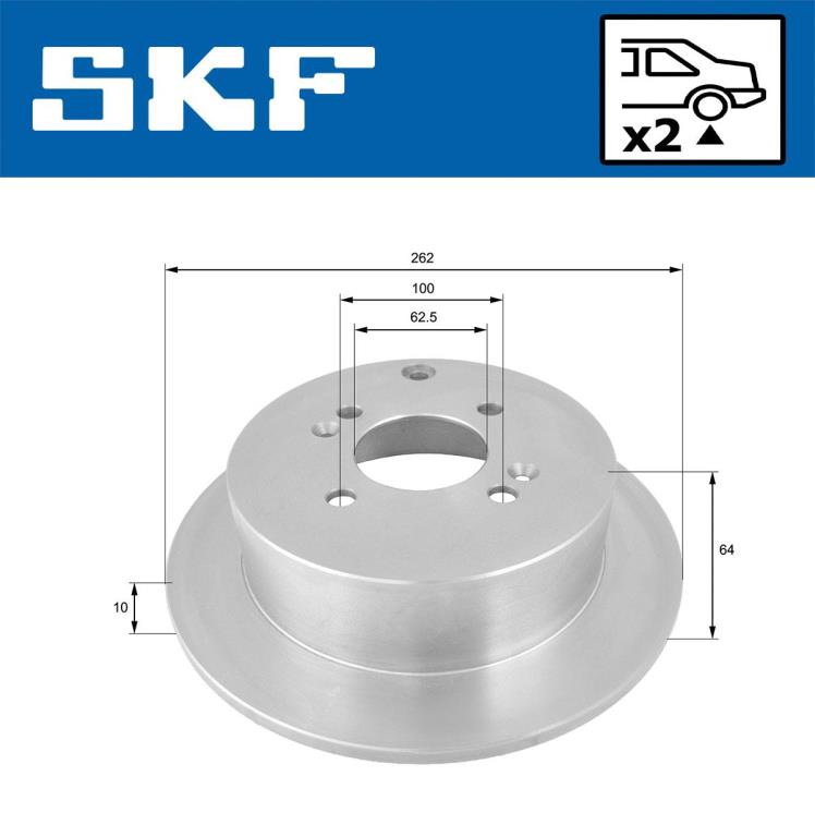 Discos de freno SKF ref. VKBD 90307 S2