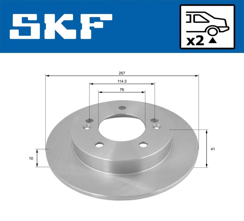 Discos de freno SKF ref. VKBD 90310 S2