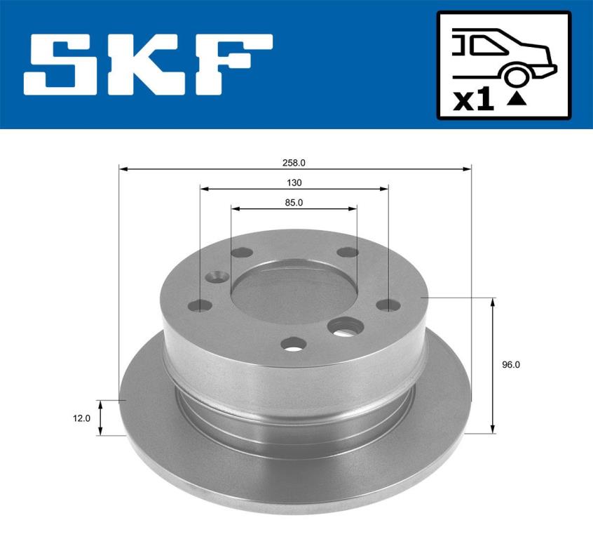 Disques de frein SKF ref. VKBD 90345 S1