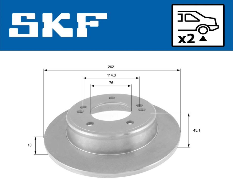 Disques de frein SKF VKBD 90352 S2
