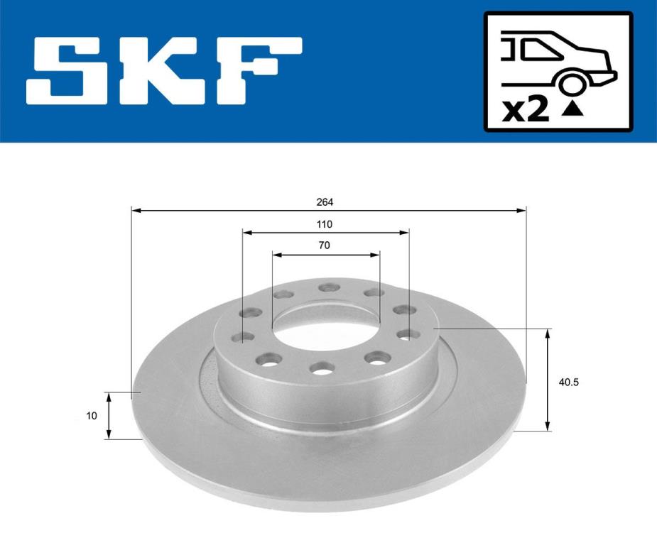 Disques de frein SKF ref. VKBD 90359 S2