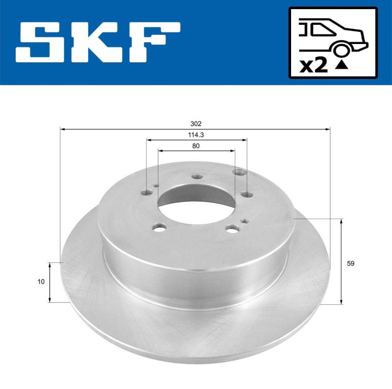 Discos de freno SKF ref. VKBD 90373 S2