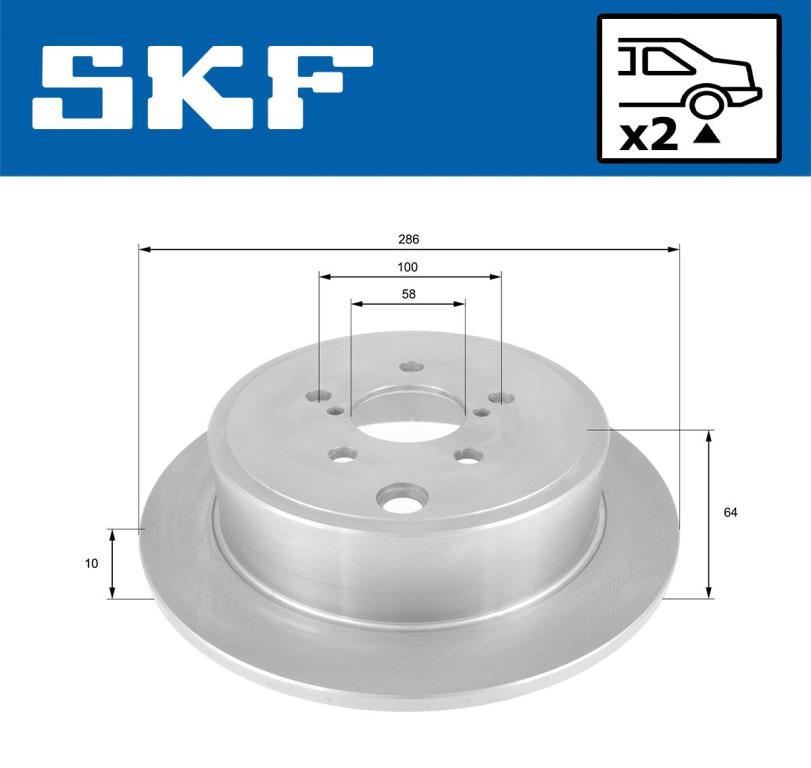 Discos de freno SKF ref. VKBD 90376 S2
