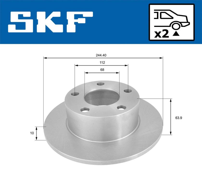 Discos de freno SKF ref. VKBD 90379 S2