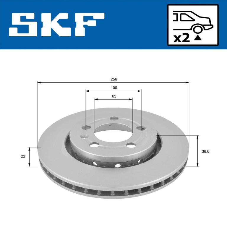 Disques de frein SKF VKBD 90394 V2
