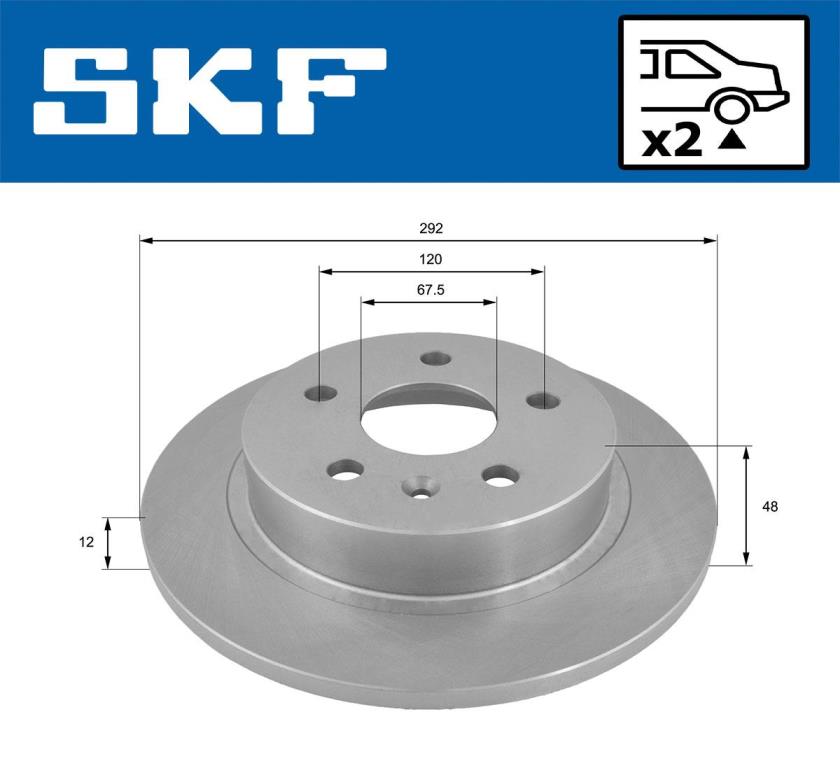 Discos de freno SKF ref. VKBD 90401 S2