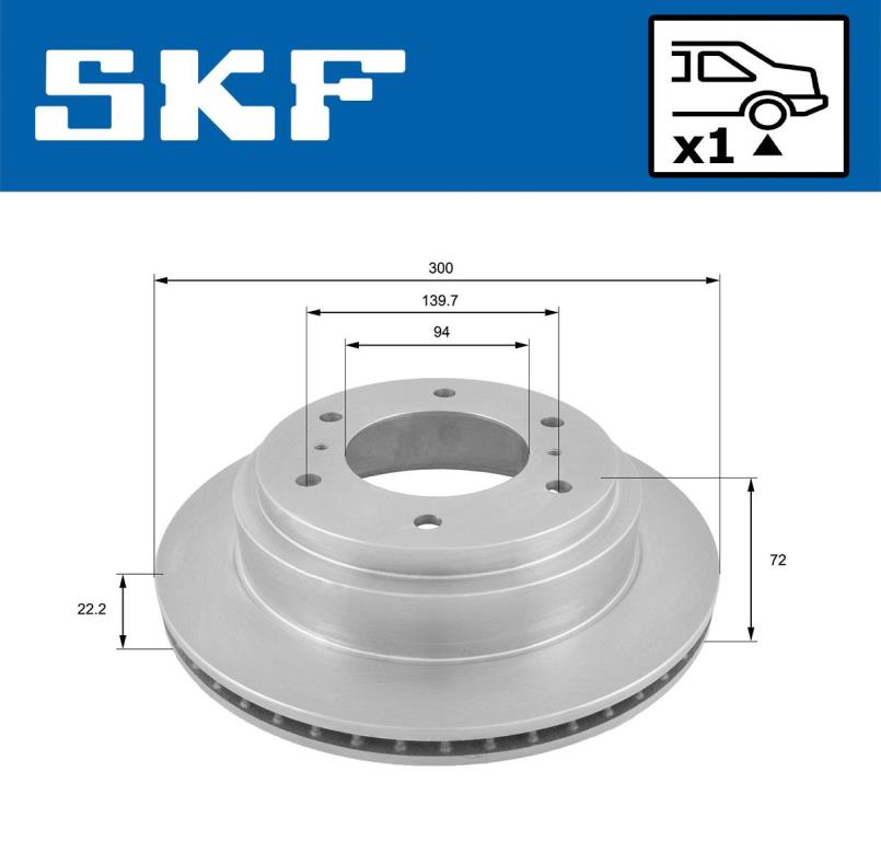 Disques de frein SKF VKBD 90416 V1