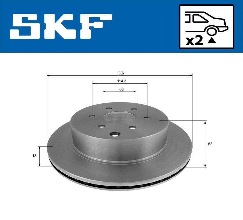 Disques de frein SKF ref. VKBD 90426 V2