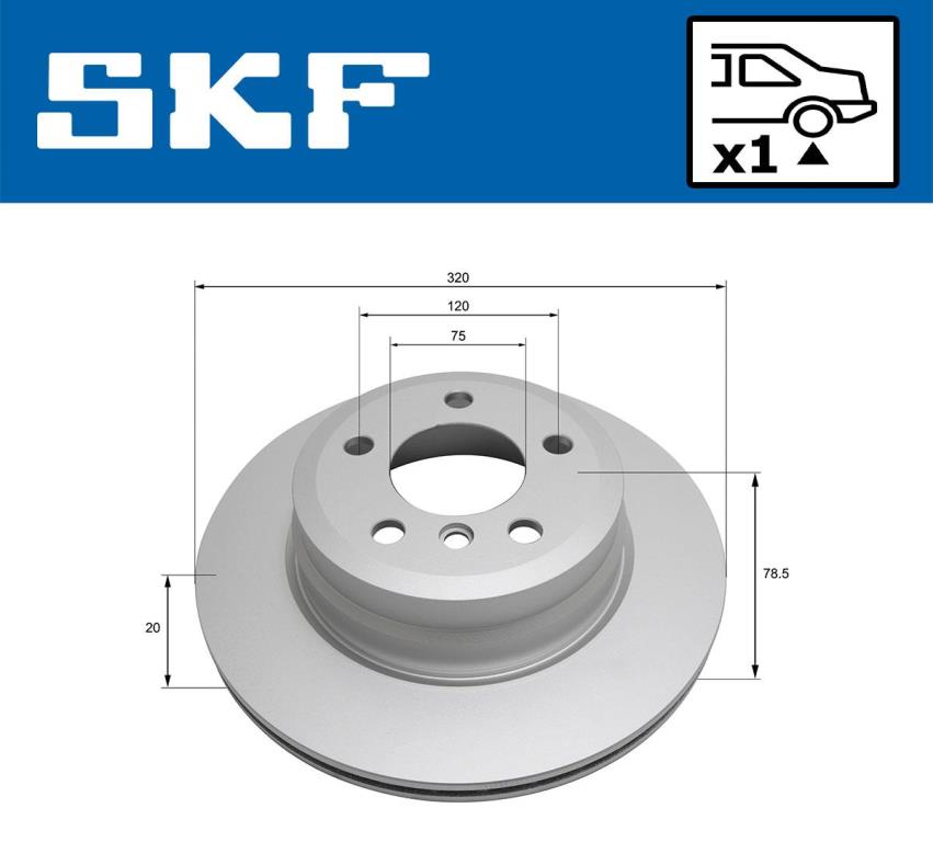 Disques de frein SKF VKBD 90442 V1